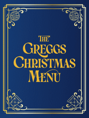 The Greggs Christmas Menu